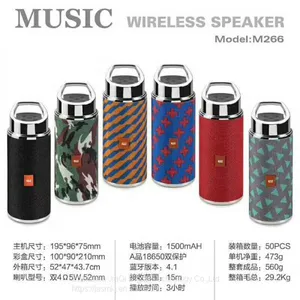 New Direct Selling M266 Bottle Bluetooth Speaker Cloth Portable Audio Portable Audio Outdoor Portable Bluetooth Subwoofe thumbnail-3