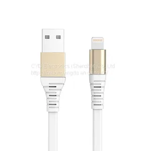 Metal Flat Lightning Cable for IPhone X and IPad Mini and IPad Air With C48B Connector thumbnail-3