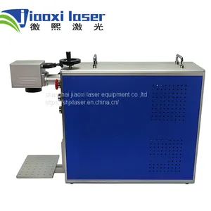 Protable 20w Fiber Laser Marking Machine for Rings, Metal, Stainless Steel With Rotary thumbnail-1