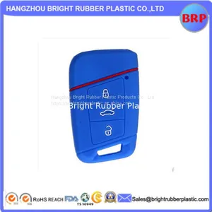 High Quality Custom 50 Shore A 3 Buttons Silicone Remote Key Case Cover thumbnail-1