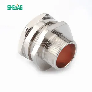 China Suppliers Industrial Explosion-proof Clamp Union Non-armoured Metal Brass Cable Gland Size M25 thumbnail-1
