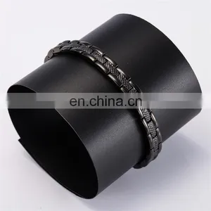 Silver and Gold Plated Stainless Steel Magnetic Bracelet Powerful Mens Magnetic Therapy Bracelet thumbnail-5