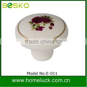 Ceramic Handle Furniture Knob in White Colour thumbnail-1