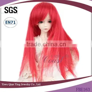 Wholesale Long Red Straight Synthetic Baby Doll Wigs thumbnail-1