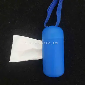 Pink Color Water Soluble Dog Poop Bags Flushable Dog Waste Bags 100% Biodegradable thumbnail-2
