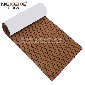 NEKEKE 6mm Light Brown + Black + Diamond on Surface Boat Yacht Marine EVA Deck Foam Sheet Composite Outdoor Decking thumbnail-2