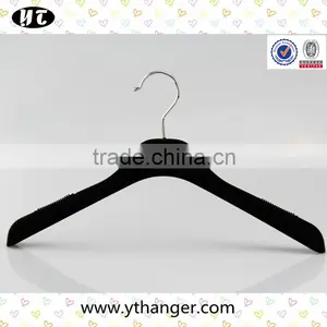 Black Plastic Hanger With Velvet Surface for Women thumbnail-2