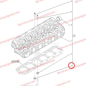 FPT IVECO CASE Cursor9 F2CFE614A*B041/F2CGE614F*V004 5802431166 Intake Valve Seat504361851 thumbnail-4