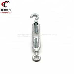 High Quality DIN1480 Galvanized Drop Forged Eye Hook Turnbuckle thumbnail-2