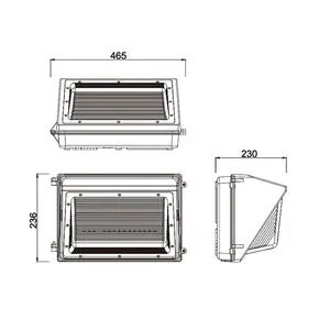 Anti-UV Exterior Wall Light DLWA-LED-017 thumbnail-5