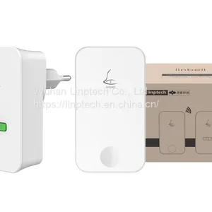 Linbell G4L Long Distance Wireless Doorbell Waterproof Self Powered US EU UK Plug With 1 Transmitter and 1 Receiver thumbnail-1