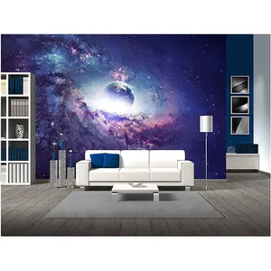 Custom Waterproof 3D Photo Wallpaper Universe Galaxy Planet Wall Painting Living Room Sofa TV Background Murals thumbnail-5