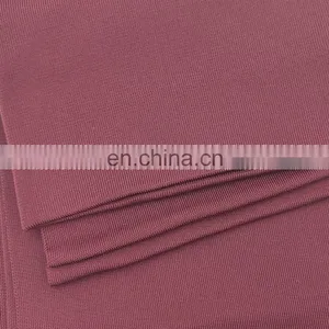 Best Price High Elastic Ribbed Polyester Spandex Flat Knit Fabric Ribbed Tops t Shirt Rib thumbnail-4