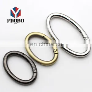 Luggage Hand Bag Hardware Accessories Oval Hook Open Ring Buckle Opening Spring Oval Ring thumbnail-2