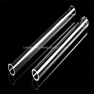 Custom Size Clear Quartz Glass Tube Fused Quartz Tube thumbnail-1