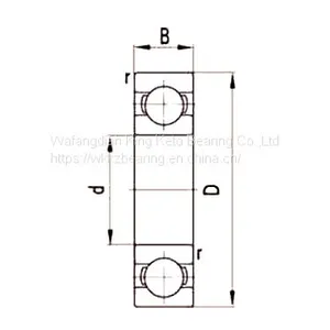618/630 M Deep Groove Ball Bearings 630X780X69mm WKKZ 10008/630 Bearings Origin China Bearings High Quality Precision Bearings thumbnail-2