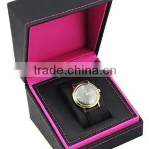 Faux Leather Watch Display Case, Single Men Watch Storage Box thumbnail-3