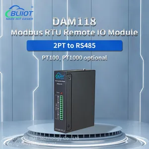 BLIIOT 2PT100+1RS485Modbus RTU Protocol Wet and Dry Contact Pulse Counting Remote I/O Module thumbnail-1