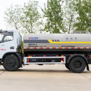 Dongfeng 6X4 4X2 8000 Liters Gallon Sprinkling Spray Vacuum HOWO Delivery Cart Bowser Used Sewage Suction Cummins Tricycle Road Fire Sprinkler Water Tank Truck thumbnail-5
