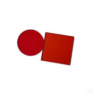 Orange Glass - CB580 UV Cut-off Lens Golden Glass Long Wave Pass Filter Optical Glass thumbnail-3