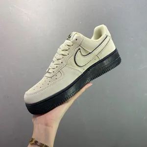 Nike Air Force 1 Low Ordnance Gray Air Force One Low-Top Athleisure Board Shoes Original Last Original ​Cardboard Woman and Men thumbnail-3