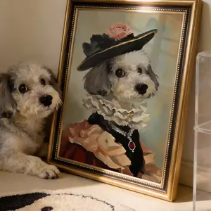 Pet-Themed Wall Art Painting - Scratch-Resistant Surface Treatment thumbnail-3