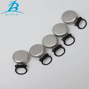 Low Lid Glass Bottles Aluminum Pull Ring Caps Aluminium Ring Pull Cap 26mm for Beer Milk Juice Bottle thumbnail-3