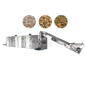 Gas Conveyor Belt Dryer Food Waste Soybean Residue Apple Pomace Fruit Dregs Dryer Machine EPC thumbnail-1