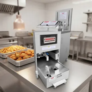 QD-55HE 17KW High Power 8 Head Electric Pressure Fryer Industrial Poultry Frying Equipment for Large Food Factory thumbnail-3