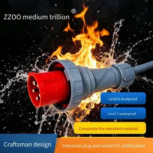 Zhongzhao Ip67 3/4/5-core Industrial Plug, Rainproof and Waterproof, With cb Certification and Cqc Certification thumbnail-2