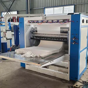 Automatic 3 Line Facial Tissue Paper Making Machine V-fold Facial Tissue Towel Folding Machine thumbnail-5