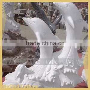 Dolphin Fish Stone Carving Statue Sculpture thumbnail-1