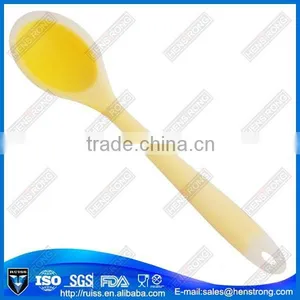Pretty And Colorful Silicone Long Handle Plastic Kitchen Spoon thumbnail-1