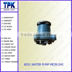 6D31 6D31T WATER PUMP ME391343 thumbnail-2