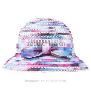 China Cheap Promotion Plain Custom Logo Band Fedora Straw Hat Wholesale thumbnail-6