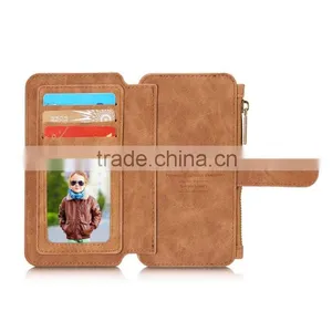 Caseme Card Slot PU Leather Wallet Case for S7 Zipper Photo Frame Flip Case for S7 thumbnail-6