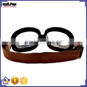 BJ-GT-013 Copper Frame Googles Clear Lens Motorcycle Glasses Wholesale Motocross Googles for Harley thumbnail-3
