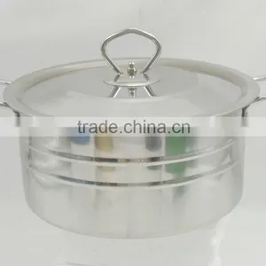 Blue Color Painting Exterior Pot Stainless Steel Stock Pot thumbnail-2