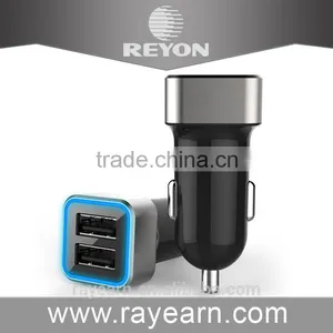 REYON DC 12v-24v Input Cigarette Lighter 2 USB Mobile Car Charger thumbnail-1