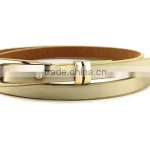 Fashion Women Lady Girl Skinny Waist Belt Thin Leather Narrow Waistband thumbnail-4
