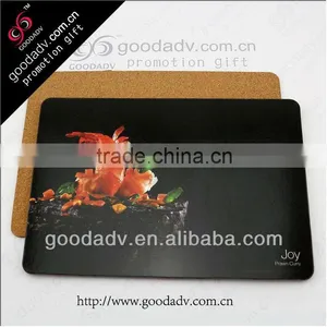 Made in China Promotional Gift Wholesale Cork Placemats/dinner MDF Table Mat Design Quality Choice thumbnail-3