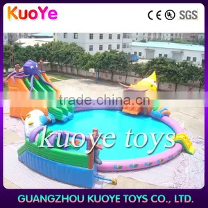 SeaWorld Inflatable Pool Slide,used Inflatable Water Slide and Pool for Sale,entertaining Inflatable Water Park Wholesale thumbnail-1