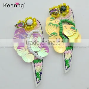 2017 New Design Small Sequin Parrot Patch Design for Decoration WPHB-036 thumbnail-1