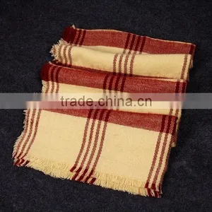 4 Colors Plaid FLEECE Blanket Winter Infinity Scarf Fashion Accessory thumbnail-2