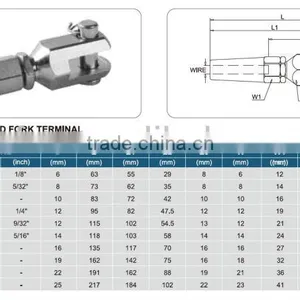 Swageless Welded Fork Terminal thumbnail-1