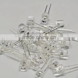Red LED 5MM Round Flat Top Light Emitting Diode ( Lens Color Water Clear ) thumbnail-1