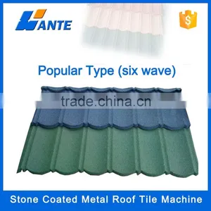 2015 Trade Assurance Colorful Stone Chip Coated Steel Roof Tile,stone Coated Metal Roof Tile thumbnail-5