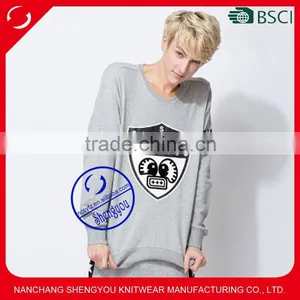 2015 Custom Mens Plian Long Sleeve Pullover Hoodie Sweatshirts With Printed thumbnail-1