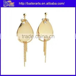 Fashion 925 Sterling Silver Golden Earring Designs For Women,Huggie Earring For Girl thumbnail-5