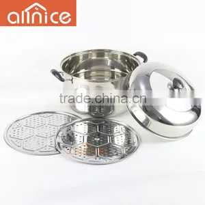 Big Combined Cover Stainless Steel Normal Design China Steamer Pot thumbnail-3